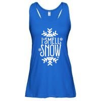 I Smell Snow Funny Christmas Gift Ladies Essential Flowy Tank