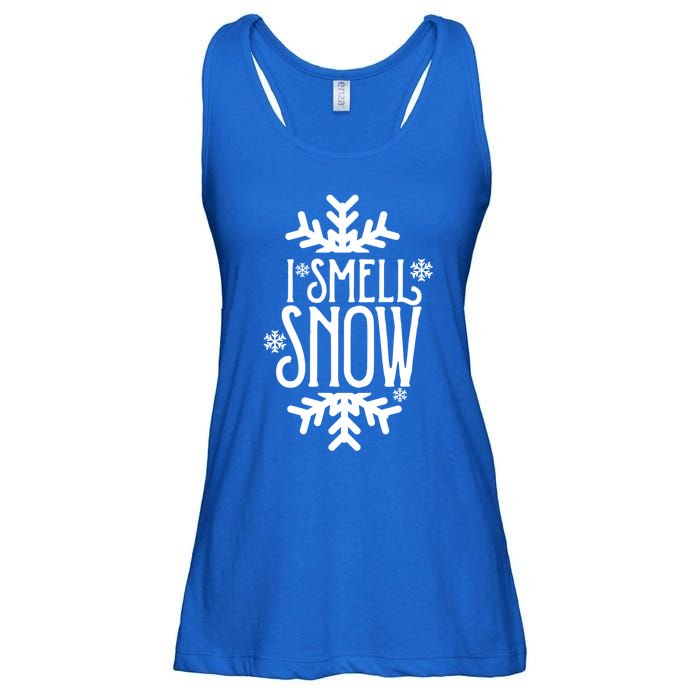 I Smell Snow Funny Christmas Gift Ladies Essential Flowy Tank