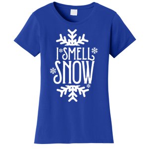 I Smell Snow Funny Christmas Gift Women's T-Shirt