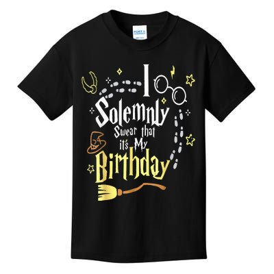 I Solemnly Swear That It's My Birthday Funny Kids T-Shirt