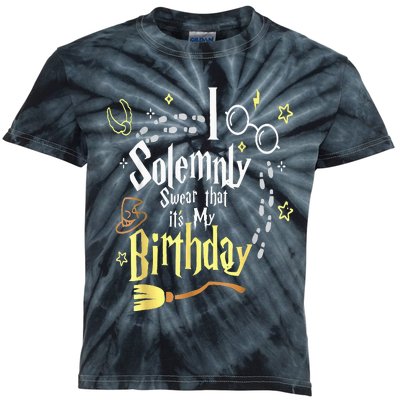 I Solemnly Swear That It's My Birthday Funny Kids Tie-Dye T-Shirt