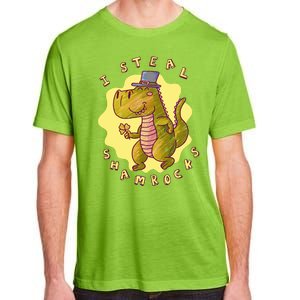 I Steal Shamrocks Dinosaur Adult ChromaSoft Performance T-Shirt