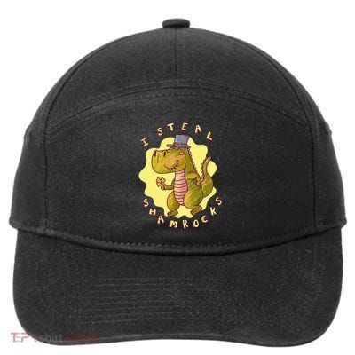 I Steal Shamrocks Dinosaur 7-Panel Snapback Hat