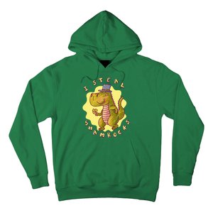 I Steal Shamrocks Dinosaur Hoodie