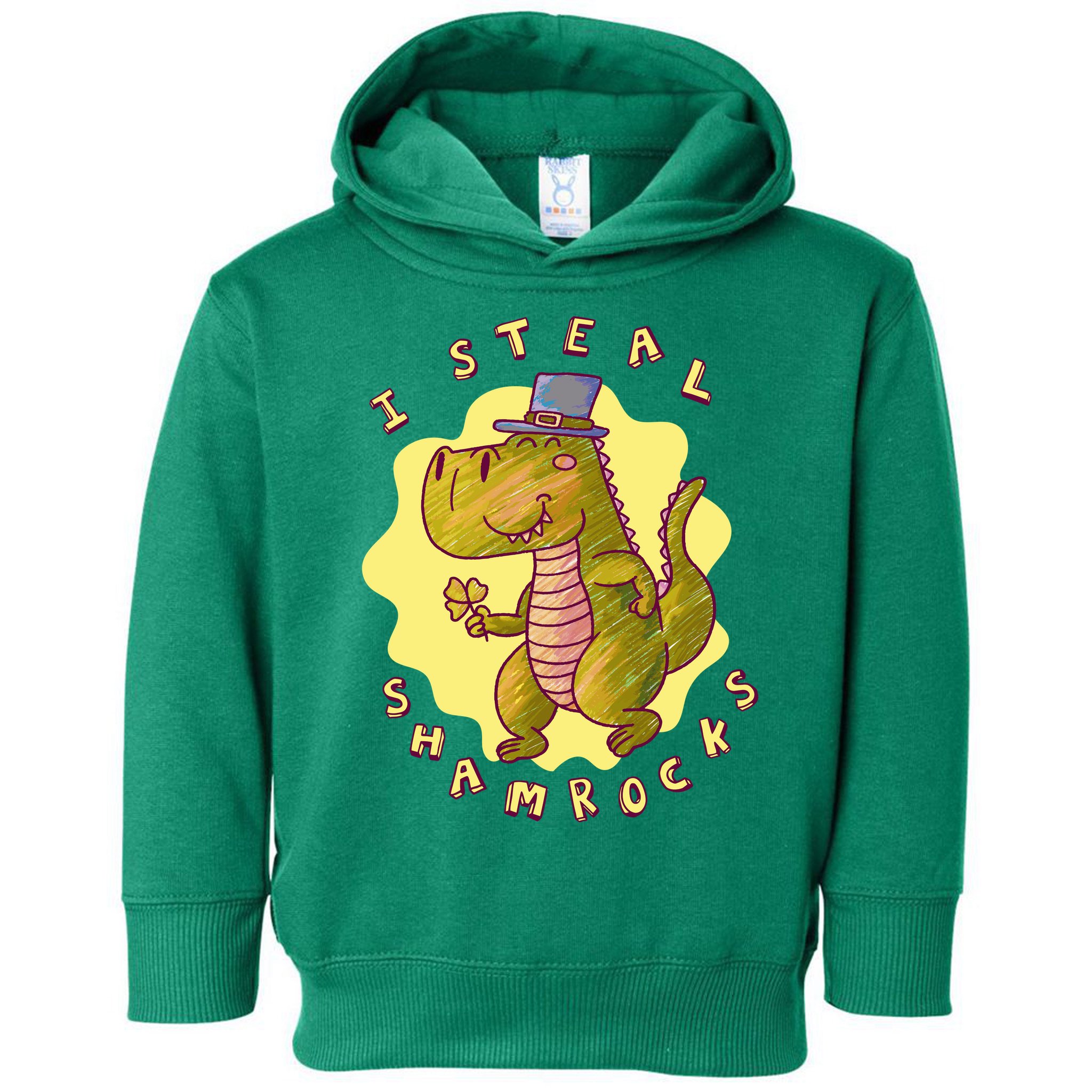 I Steal Shamrocks Dinosaur Toddler Hoodie