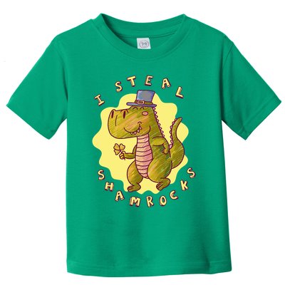 I Steal Shamrocks Dinosaur Toddler T-Shirt