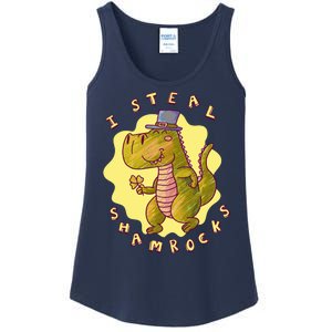 I Steal Shamrocks Dinosaur Ladies Essential Tank