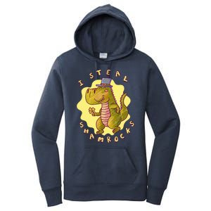 I Steal Shamrocks Dinosaur Women's Pullover Hoodie