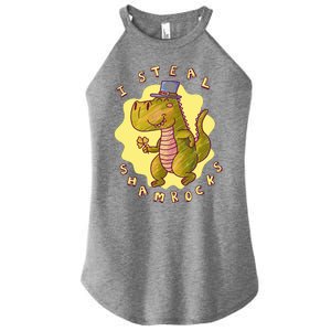 I Steal Shamrocks Dinosaur Women's Perfect Tri Rocker Tank