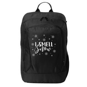 I Smell Snow Winter Snowflakes Christmas Gift City Backpack