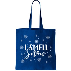 I Smell Snow Winter Snowflakes Christmas Gift Tote Bag