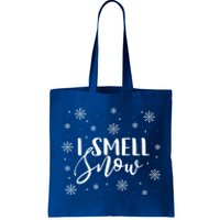 I Smell Snow Winter Snowflakes Christmas Gift Tote Bag