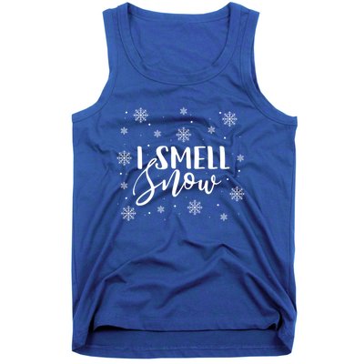 I Smell Snow Winter Snowflakes Christmas Gift Tank Top