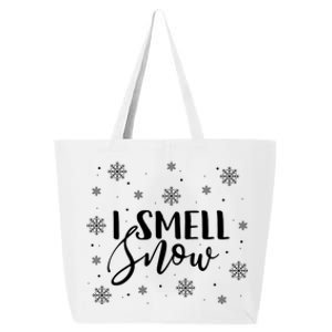 I Smell Snow Winter Snowflakes Christmas Gift 25L Jumbo Tote