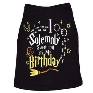 I Solemnly Swear That Its My Birthday Funny Doggie Tank