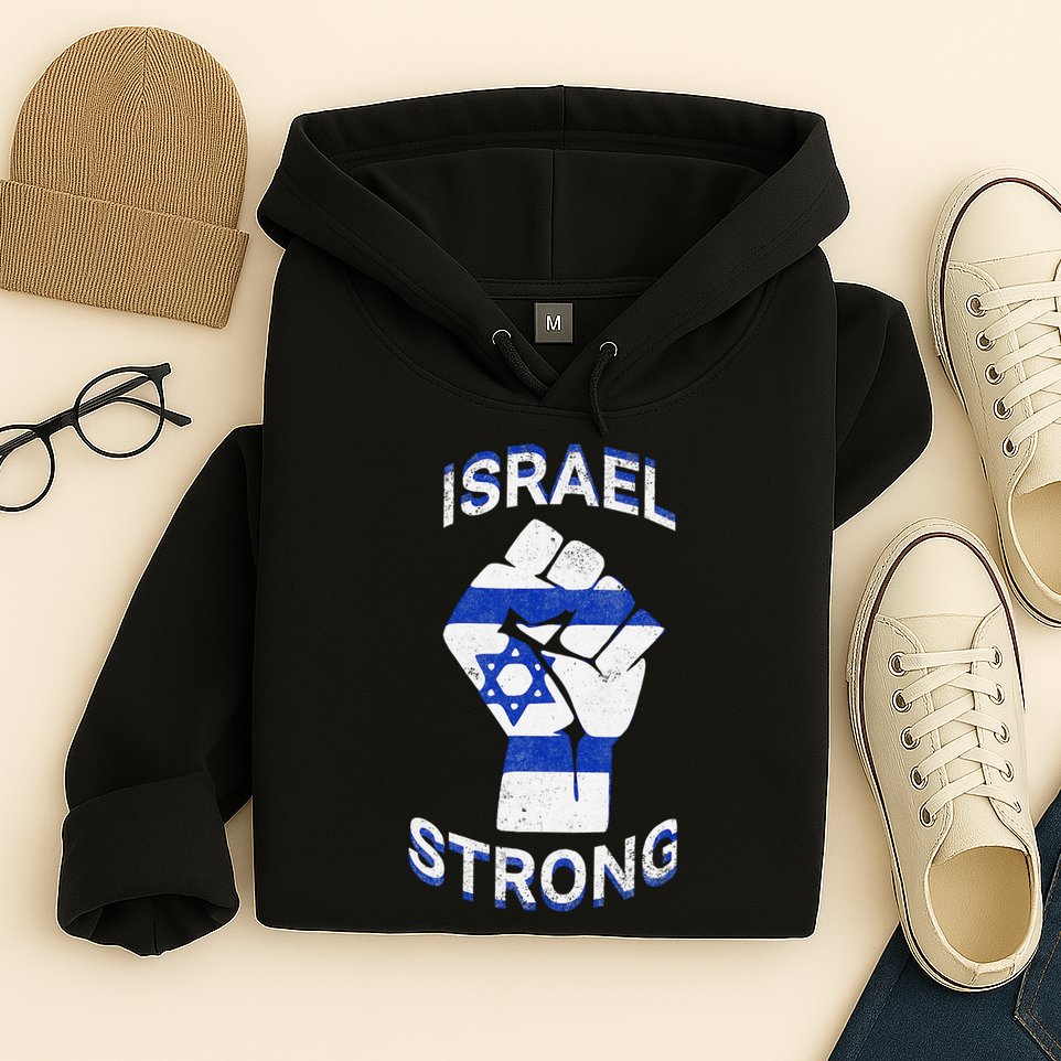 Israel Strong Support Stand With Israel Love Jewish Pride Hoodie