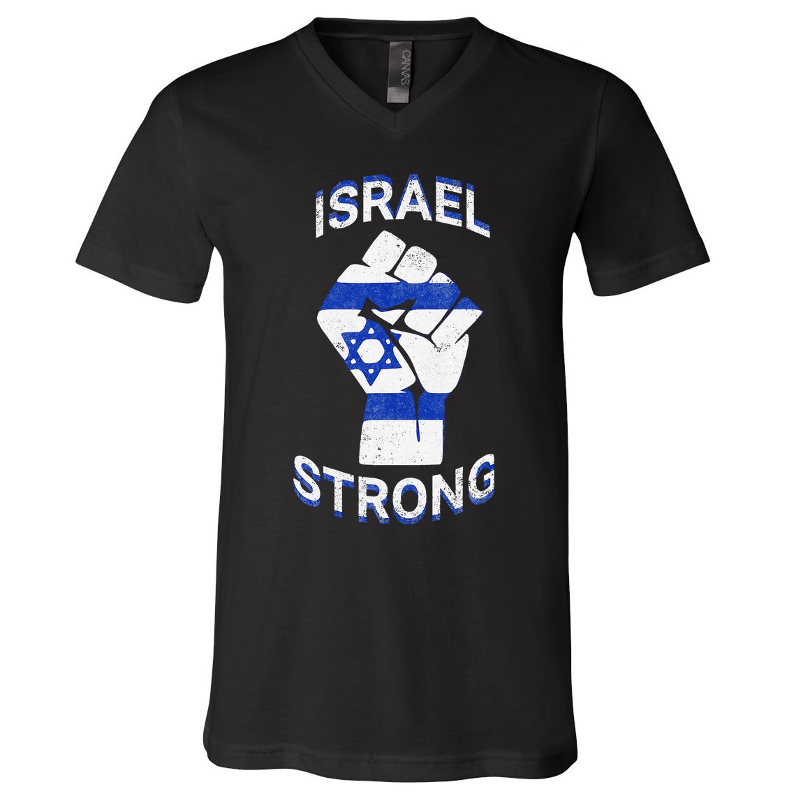 Israel Strong Support Stand With Israel Love Jewish Pride V-Neck T-Shirt