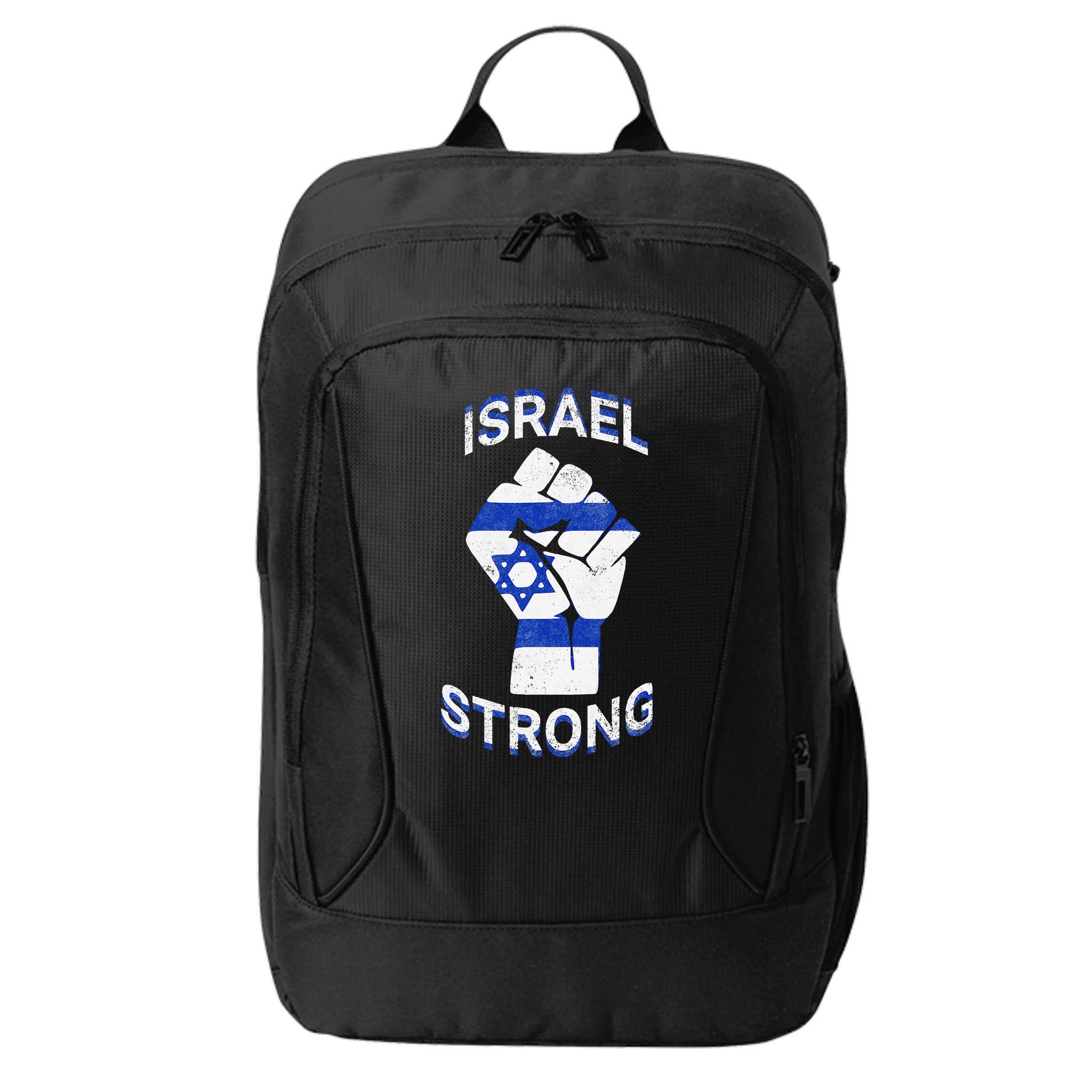Israel Strong Support Stand With Israel Love Jewish Pride City Backpack