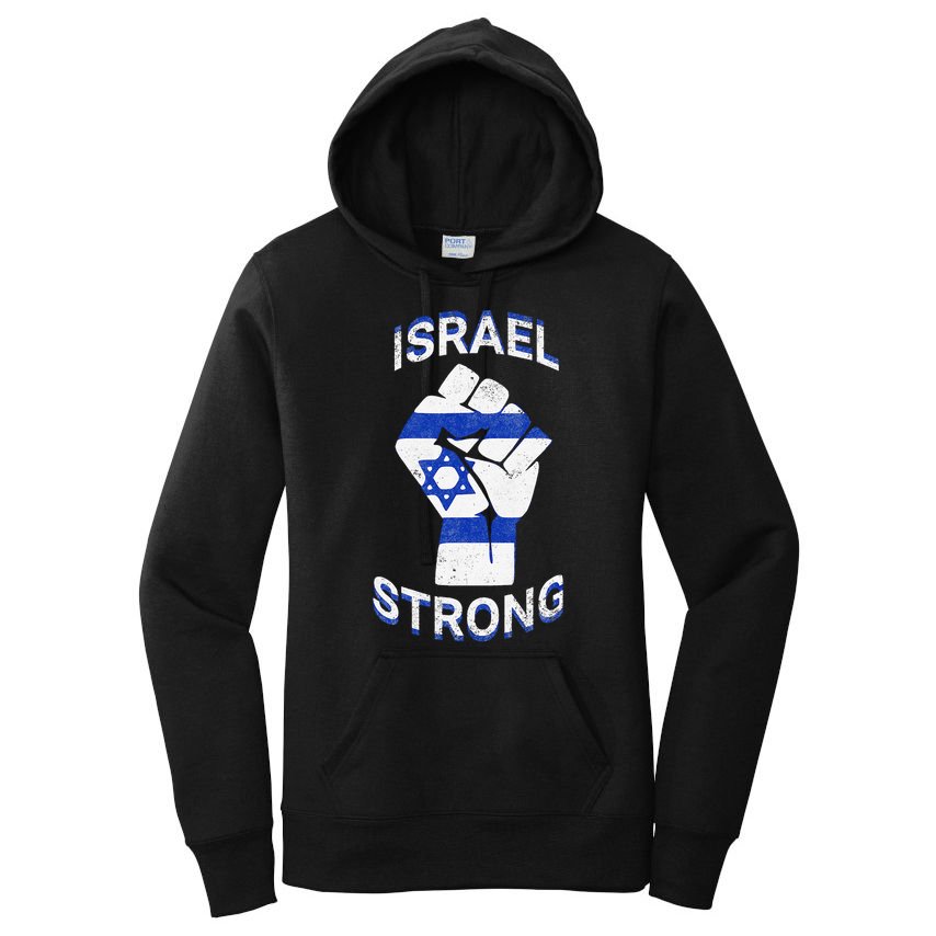 Israel Strong Support Stand With Israel Love Jewish Pride Women's Pullover Hoodie