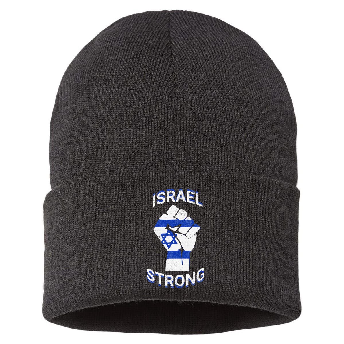 Israel Strong Support Stand With Israel Love Jewish Pride Sustainable Knit Beanie