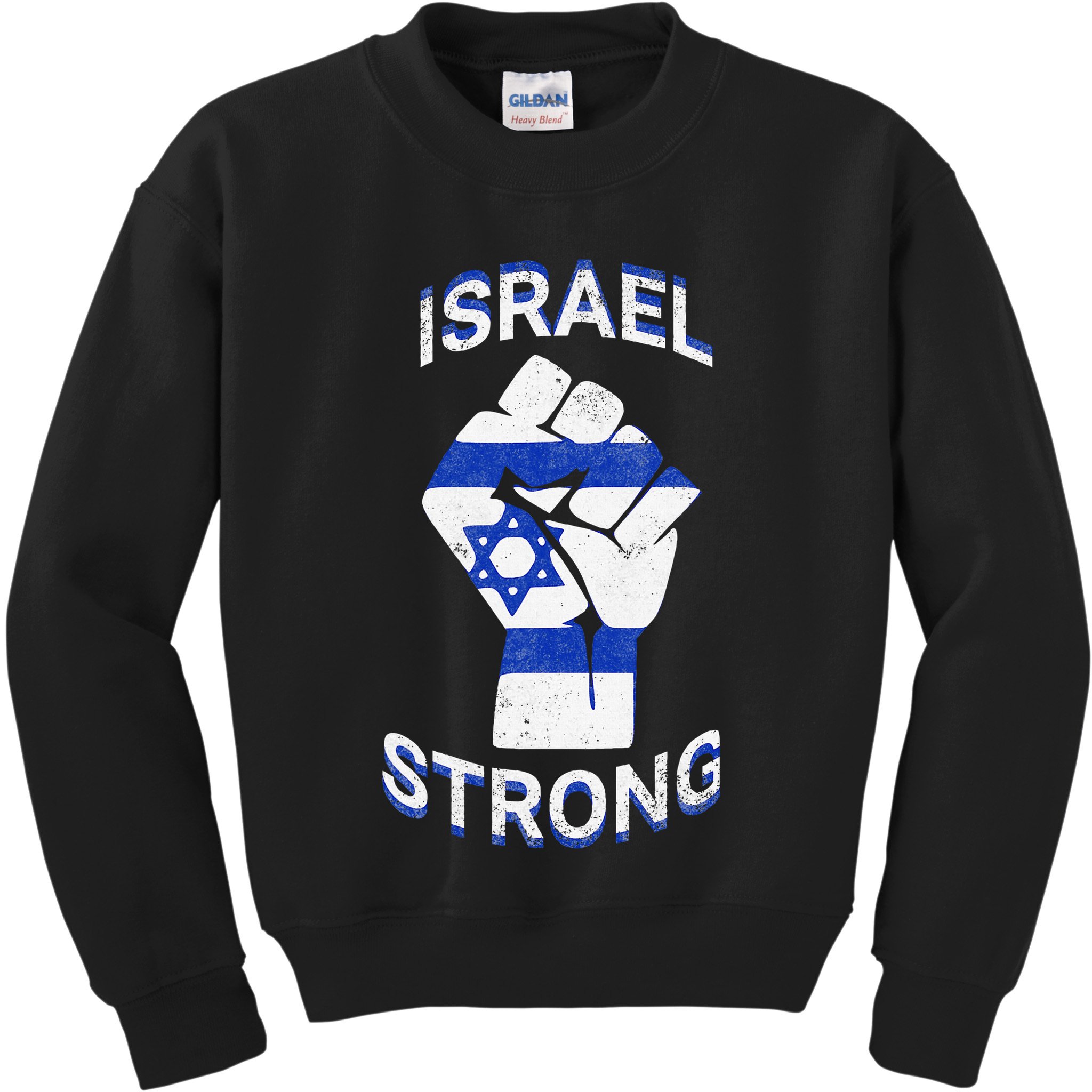 Israel Strong Support Stand With Israel Love Jewish Pride Kids Sweatshirt