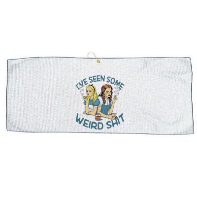 IVe Seen Some Weird Shit Large Microfiber Waffle Golf Towel
