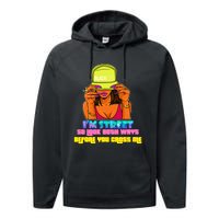 IM Street So Look Both Ways Before You Cross Me Black Sista Performance Fleece Hoodie