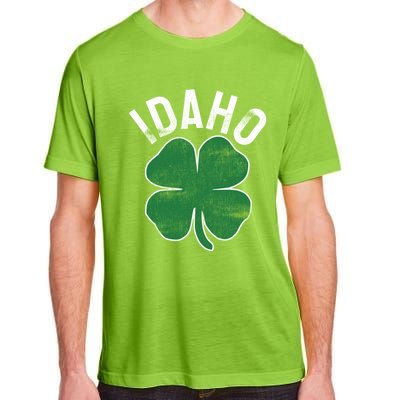 Idaho Shamrock St Patrick's Day Saint Paddy's Irish Clover Gift Adult ChromaSoft Performance T-Shirt