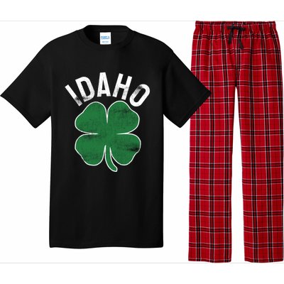 Idaho Shamrock St Patrick's Day Saint Paddy's Irish Clover Gift Pajama Set