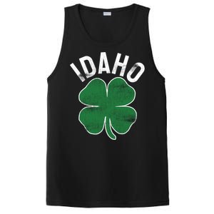 Idaho Shamrock St Patrick's Day Saint Paddy's Irish Clover Gift PosiCharge Competitor Tank