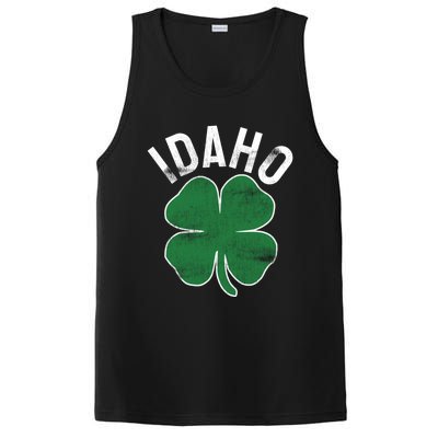 Idaho Shamrock St Patrick's Day Saint Paddy's Irish Clover Gift PosiCharge Competitor Tank