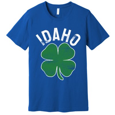 Idaho Shamrock St Patrick's Day Saint Paddy's Irish Clover Gift Premium T-Shirt