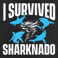I Survived Sharknado Shark Lover Marine Biologist Ocean Cool Comfort Performance Bucket Hat