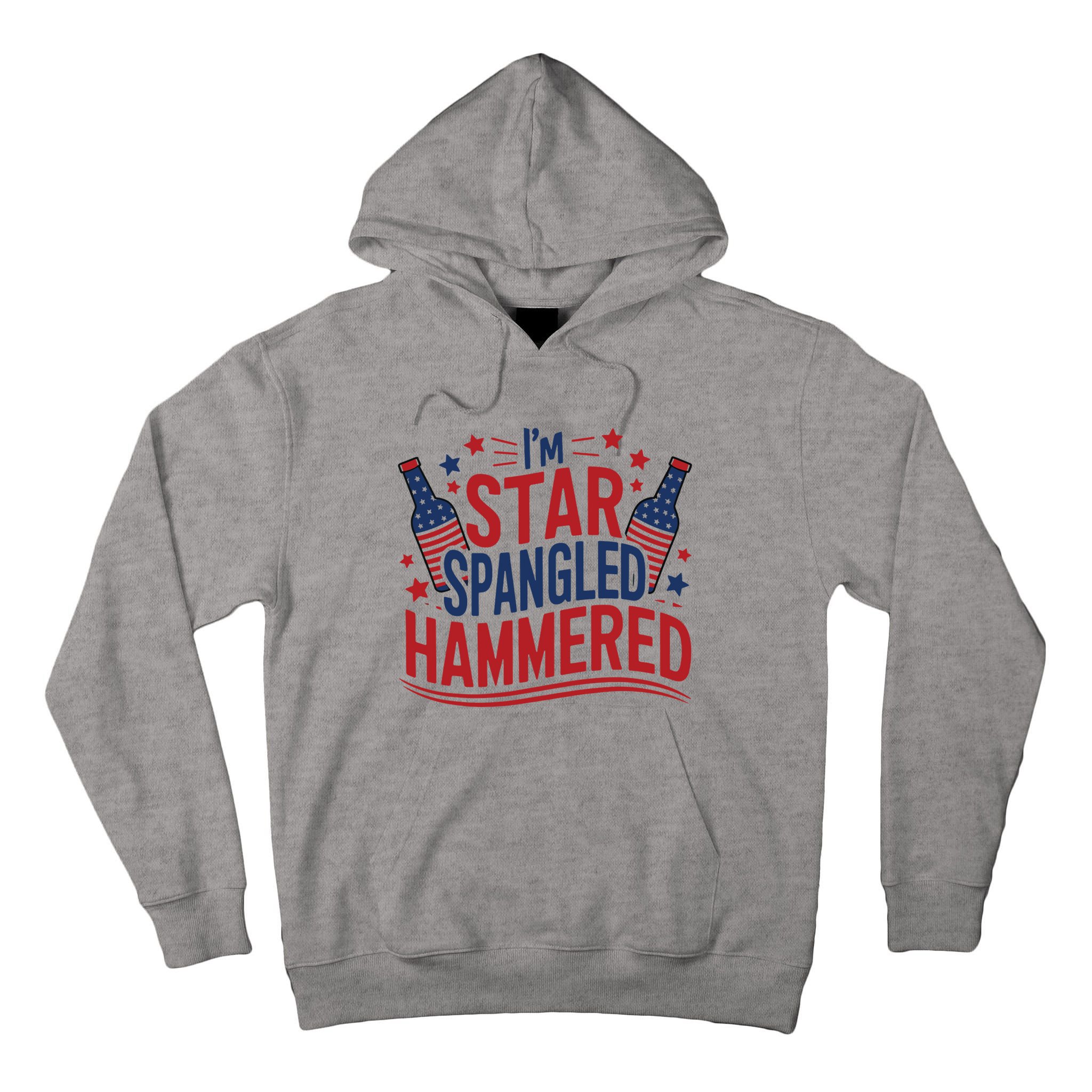 Im Star Spangled Hammered Funny 4th Of July Tall Hoodie