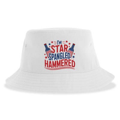 Im Star Spangled Hammered Funny 4th Of July Sustainable Bucket Hat