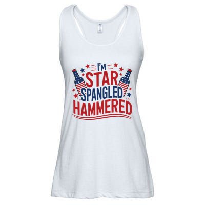 Im Star Spangled Hammered Funny 4th Of July Ladies Essential Flowy Tank