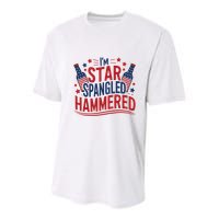 Im Star Spangled Hammered Funny 4th Of July Youth Performance Sprint T-Shirt