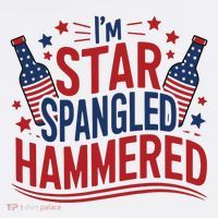 Im Star Spangled Hammered Funny 4th Of July Trucker Hat