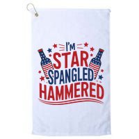 Im Star Spangled Hammered Funny 4th Of July Golf Towel