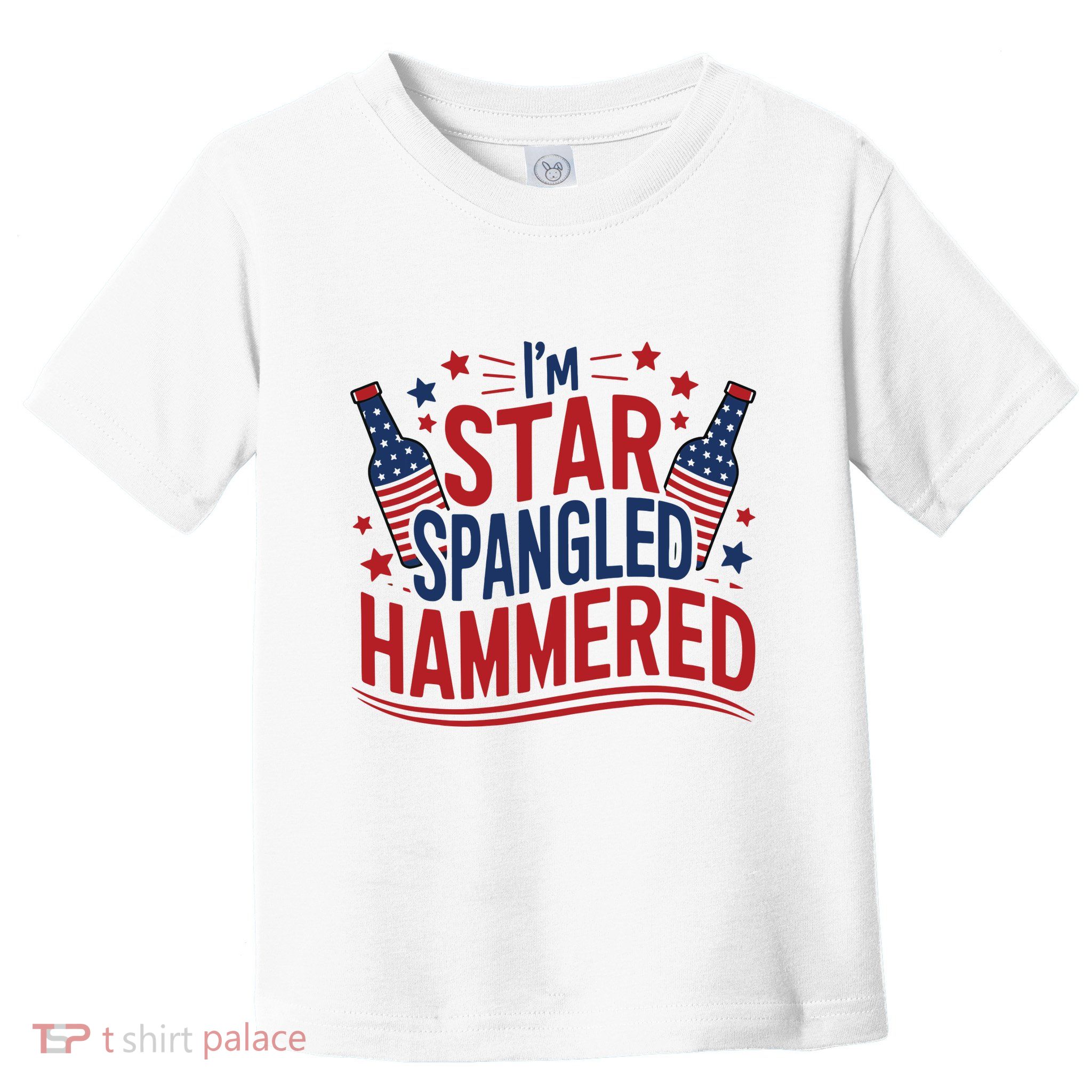 Im Star Spangled Hammered Funny 4th Of July Toddler T-Shirt