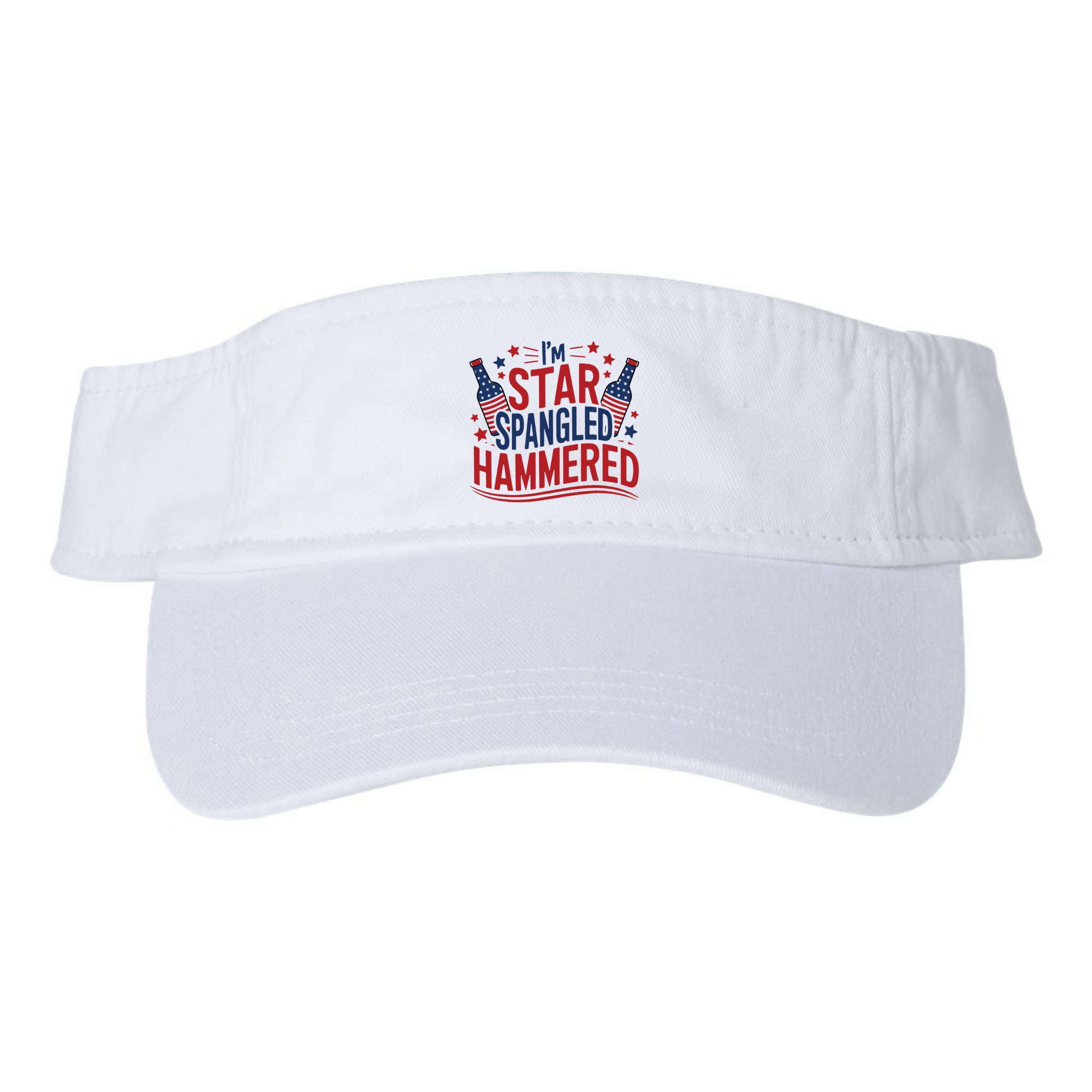 Im Star Spangled Hammered Funny 4th Of July Visor