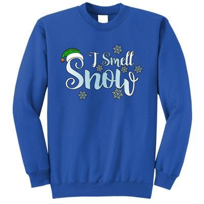 I Smell Snow Cute Snowflakes Snowy Winter Christmas Gift Sweatshirt