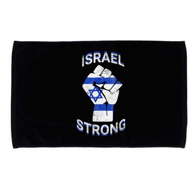 Israel Strong Support Stand With Israel Love Jewish Pride Microfiber Hand Towel