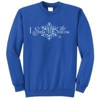 I Smell Snow Winter Christmas Holiday Snowflake Cute Gift Sweatshirt