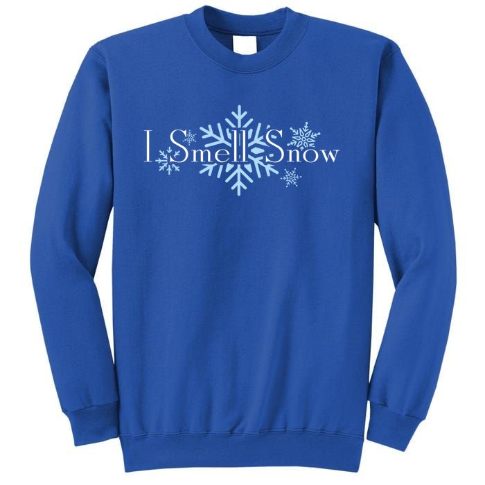 I Smell Snow Winter Christmas Holiday Snowflake Cute Gift Sweatshirt