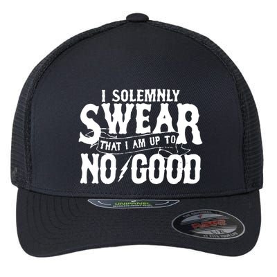 I Solemnly Swear That I Am To No Good Flexfit Unipanel Trucker Cap