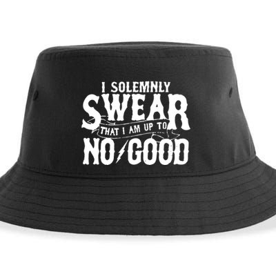 I Solemnly Swear That I Am To No Good Sustainable Bucket Hat