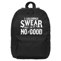 I Solemnly Swear That I Am To No Good 16 in Basic Backpack