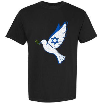 Israel Strong Support Stand Strong Peace Love Jewish Garment-Dyed Heavyweight T-Shirt