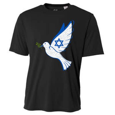 Israel Strong Support Stand Strong Peace Love Jewish Cooling Performance Crew T-Shirt